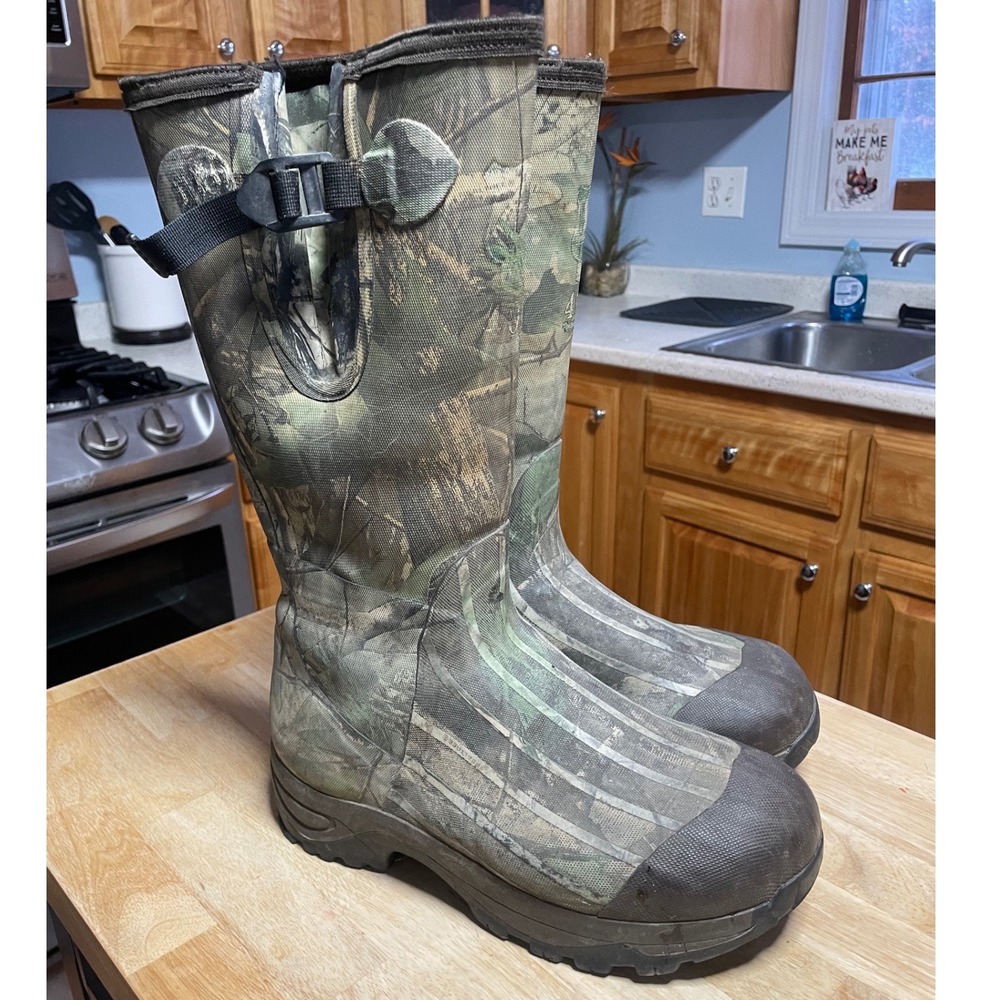 Field & Stream Mens Camo 400g Insulated Waterproof Hunting Boots Size 14